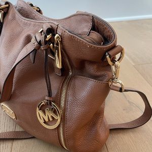 Michael Kors camel-colored soft leather purse